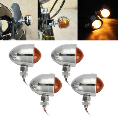 4x Bullet Motorcycle Turn Signals Brake Tail Light For Yamaha Vmax 1200 1700 - Image 1 of 4