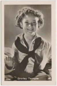 Shirley Temple 1930s Vintage ROSS Film Stars Real Photo Trading Card #44 E3