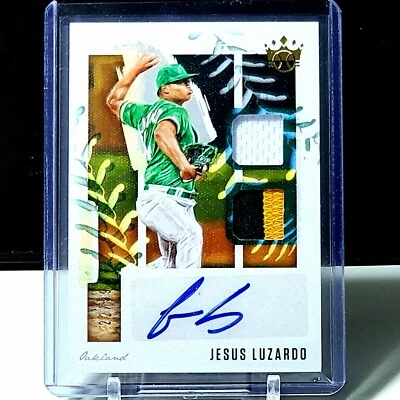 Jesus Luzardo 2020 Panini Diamond Kings Material Signatures Gold 22/99 Athletics - Image 1 of 4