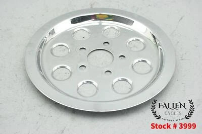 1999 Harley Sportster XL 1200 皮带滑轮链轮盖装饰铬合金 — 第 1/4 张图片