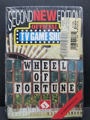 WHEEL OF FORTUNE Second Edition, Commodore 64 / 128, Disk, ShareData 1988, New - Image 1 of 4