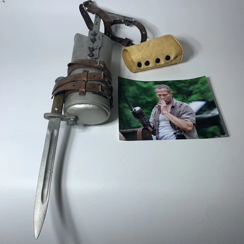 The Walking Dead Merle Knife Hand Replica & Picture Signature By Michael Rooker Cover