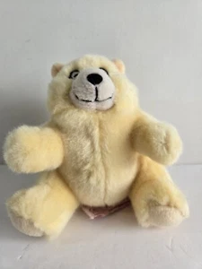 Russ Charmin Dillion Bear Stuffed Animal Plush Advertising Yellow 5" Beanie 2002 - Picture 1 of 7