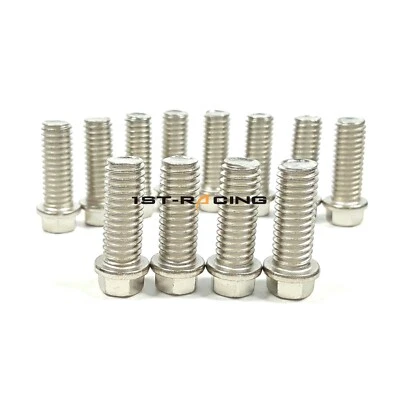 Pernos de cabezal de escape 3/8-16 para bloque pequeño Chevy 265-283-305-307-327-350 TPI V8 Foto 1 de 4