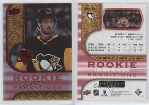 2020 Upper Deck Trilogy Renditions Red Foil /799 Pierre-Olivier Joseph Rookie RC