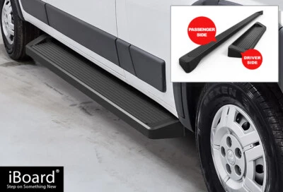 APS 6" Black Side Steps Fit 14-25 Ram ProMaster 136in 159in Wheelbase - Image 1 of 4