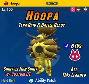 HOOPA Alpha Shiny Sin encuadernar • 6IV y EVs • OT personalizado Pokémon Escarlata y Violeta - Imagen 1 de 12