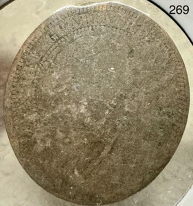 Canada 1 Cent 1890 Victoria Bronze - Squished - Picture 1 of 2