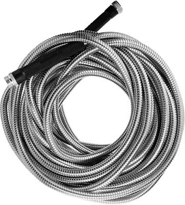 Premium 304 Stainless Steel Metal Water Hose 75Ft, Flexible, Rust Proof - Picture 1 of 1