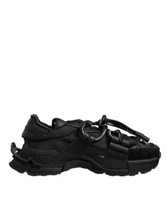 Dolce&Gabbana Space Herren Schwarz Sneaker Polyurethan Einfarbig Low Top Turnschuhe Schuhe - Bild 1 von 8