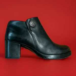 Botas Dansko Mujer Talla 8.5 - 9 Eur 39 Cuero Tobillo Bloque Tacón Cómodas Cremallera - Imagen 1 de 9