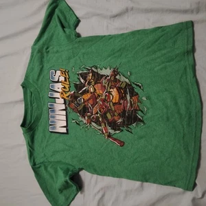 Ninja Turtles Green Shirt Sleeve Top Boys Size XS TMNT Ninjas Rule - Picture 1 of 4