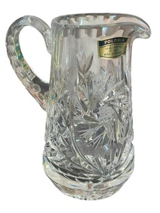 Jarra de cristal de plomo de colección Polonia Polonia 24% PBO grabada 5" con molinete de etiqueta - Imagen 1 de 5