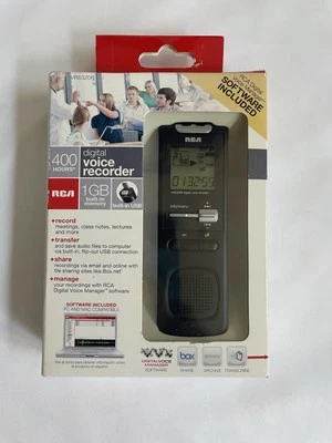 RCA VR5320R 400hr 1GB Digital Voice Recorder Transfer Share Built In USB Talk - Image 1 of 4