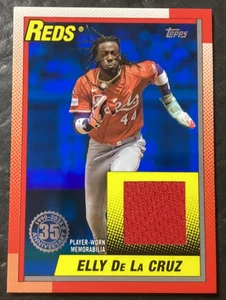 2025 Topps Update #90RU-ED Elly De La Cruz Relic Blue 52/150 - Bild 1 von 2