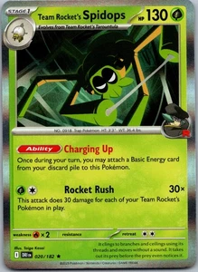 Team Rocket's Spidops Holo SV10: Destined Rivals 020/182 NM - Picture 1 of 2
