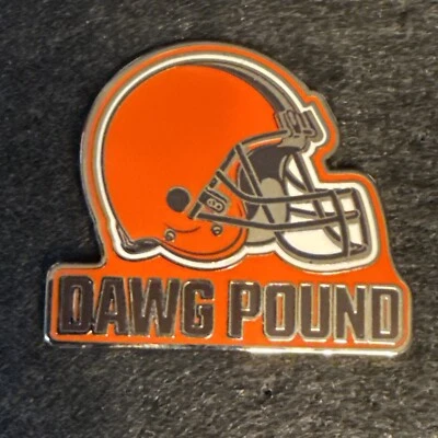 Cleveland Browns DAWG POUND Collector Pin with Orange Helmet Logo NFL Football - Image 1 of 4