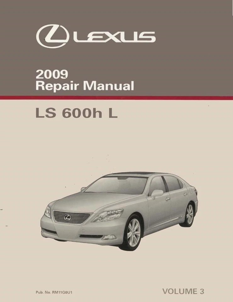 Lexus LS600h L 2010 manual de reparación de taller volumen 3 solamente Foto 1 de 1