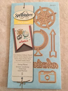 Spellbinders D-Lites Die ~ Going Places (5 Templates) ~ S2-201 New - Picture 1 of 6