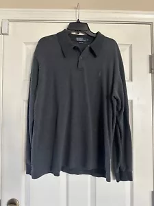 Polo Ralph Lauren Herren Poloshirt Grau Langarm Größe XL LOGO - Bild 1 von 3