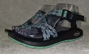 Sandali sportivi da donna Chaco ZX/2 classici punta ad anello cinturino verde pugnale taglia 7 - Foto 1 di 8