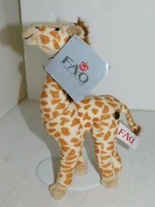 FAO Schwarz Giraffe Plush Toys R Us Zoo Animal Stuffed Toy Poseable - Picture 1 of 12