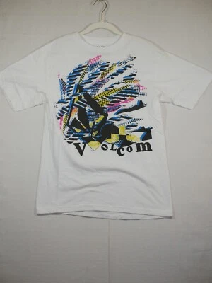 Volcom White Graffiti Tshirt Medium - Image 1 of 4