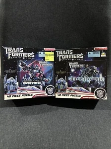 Transformers Dark of the Moon Optimus Prime & Shockwave - 48 Piece Puzzles NIB - Picture 1 of 12