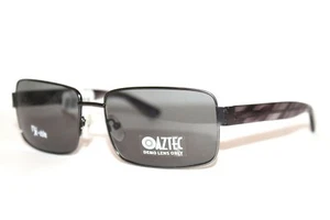 NEW AZTEC AZ 3004 GM GUNMETAL GRAY SUNGLASSES METAL MENS RX FRAMES 60-16-135 MM - Picture 1 of 6