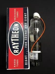 RAYTHEON 6F8G w/ Adapter to 6SN7GT Bad Boy Style Plates VACUUM TUBE S.5831-D - Picture 1 of 4
