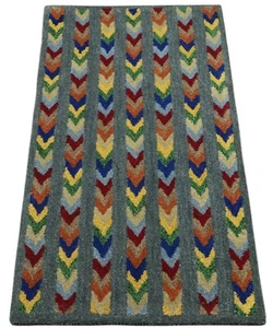 Gabbeh Teppich 100% Wolle 70X140 cm Handarbeit Grau Handgetuftet T996 - Bild 1 von 5