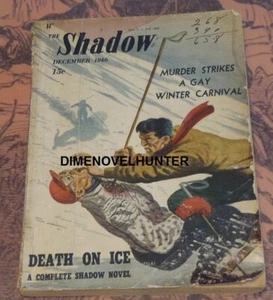 THE SHADOW DECEMBER 1946 AA "DEATH ON THE ICE" MAXWELL GRANT PULP SEE VIDEO - Picture 1 of 1