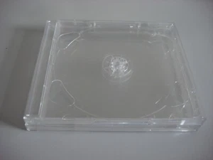 CD / DVD Doppel Hülle Jewel Cases transparent / transparent 2er für 2CDs - Afbeelding 1 van 1