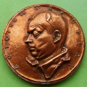 Letteratura Antoine de Saint-Exupéry storia dell'aviazione medaglia di bronzo di GALTIE! - Foto 1 di 4