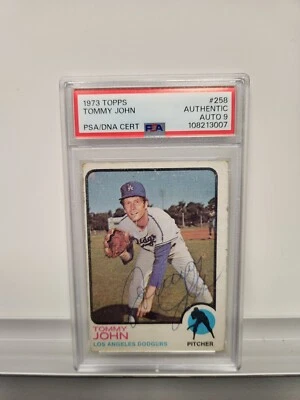 1973 Topps - Tommy John #258 - Image 1 of 2