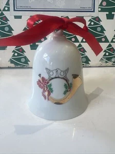 50. Hochzeitstag Glocke Weihnachtsbaum Punze Andenken Ornament Neu im Karton - Bild 1 von 13