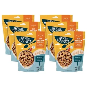 Seven Sundays Oat Protein Cereal Maple Cinnamon 8 Oz Bag Pack of 6 Gluten Fre... - Picture 1 of 4