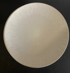Pier 1 Imports ~ Shanghai White Stoneware ~ Dinner Plates ~ 11 1/2' ~ Set of 2 - Picture 1 of 3
