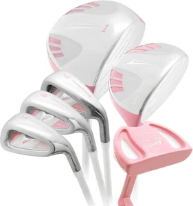 WORLD EAGLE 101 Pink Outlet Golf Club Set 6 Ladies with Headcover and Bag - Picture 1 of 9