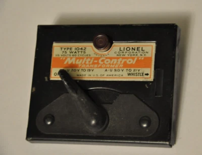 TOP PLATE ONLY for Lionel Vtg Multi-Control Transformer Type 1042 NOS? READ DESC - Image 1 of 4