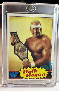 HULK HOGAN 1985 WWF Wresting Rookie Card Yellow #1 Excellent shape