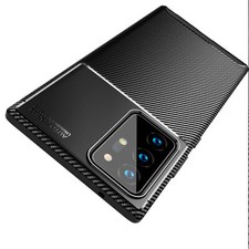 Samsung Galaxy Note 20 Ultra Hülle Case Schwarz Cover Schutzhülle Carbon Optik