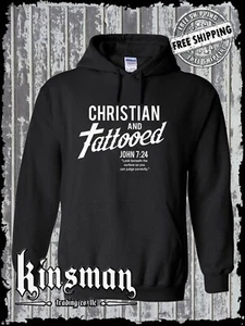 Sudadera con capucha cristiana y tatuada - Juan 7:24 religioso Jesucristo Dios espiritual - Imagen 1 de 1
