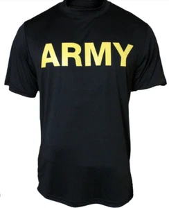 U.S. Army Physical Fitness Uniform (APFU) Physical Training PT Shirt, Male, M/R - Picture 1 of 4