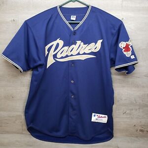 San Diego Padres Jersey Sz 48 XL Russell Athletic Made in USA Vintage