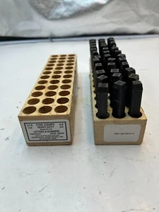 (1 box of 36)  Young Bros.  05363 Steel Stamps, Letters & Numbers 3/16" - Picture 1 of 5