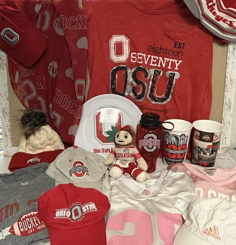 16 pc Ohio State Lot Some Vintage- Jersey, Hats, Shirts, Brutus, Nike OSU & More Cover