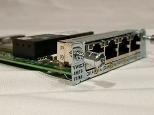 Original Cisco VWIC3-4MFT-T1/E1 Sprach/WAN-Schnittstellenkarte mit Hologramm Menge verfügbar - Bild 1 von 8
