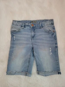 SIZE 14 JUSTICE Youth Distressed Jean Shorts INVPV1422 - Picture 1 of 3