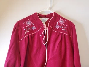 NEW Sears At Home Wear Velour Robe House Coat Lounge Wear LARGE 16/18 VINTAGE - Picture 1 of 8